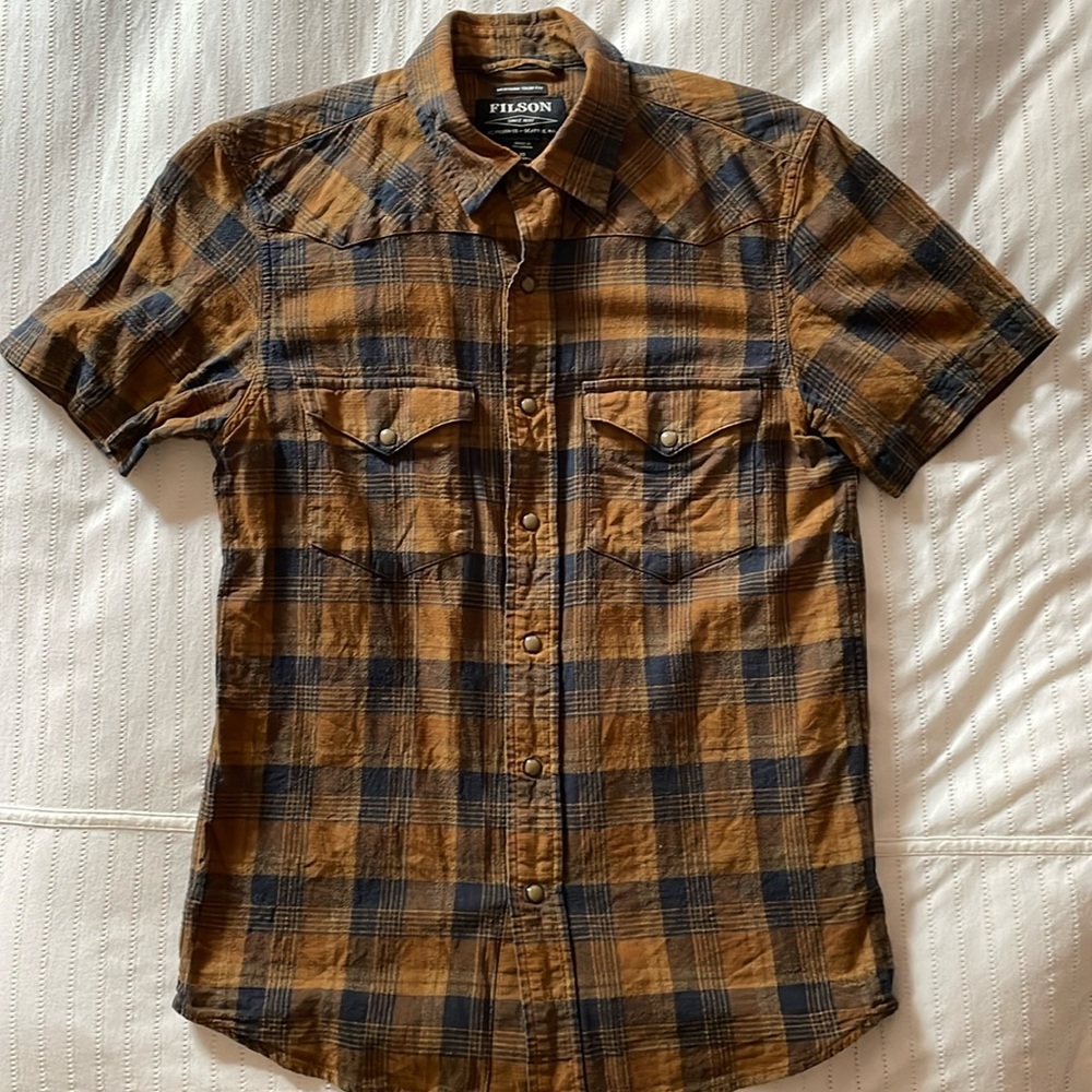 Filson snap button western style shirt